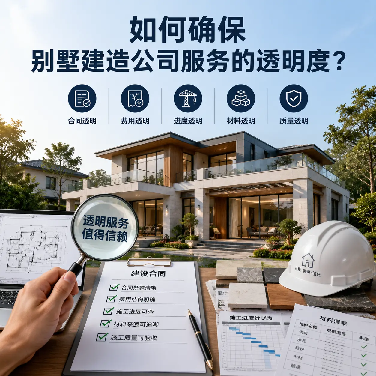 在 桐梓 如何确保别墅建造公司服务的透明度？
