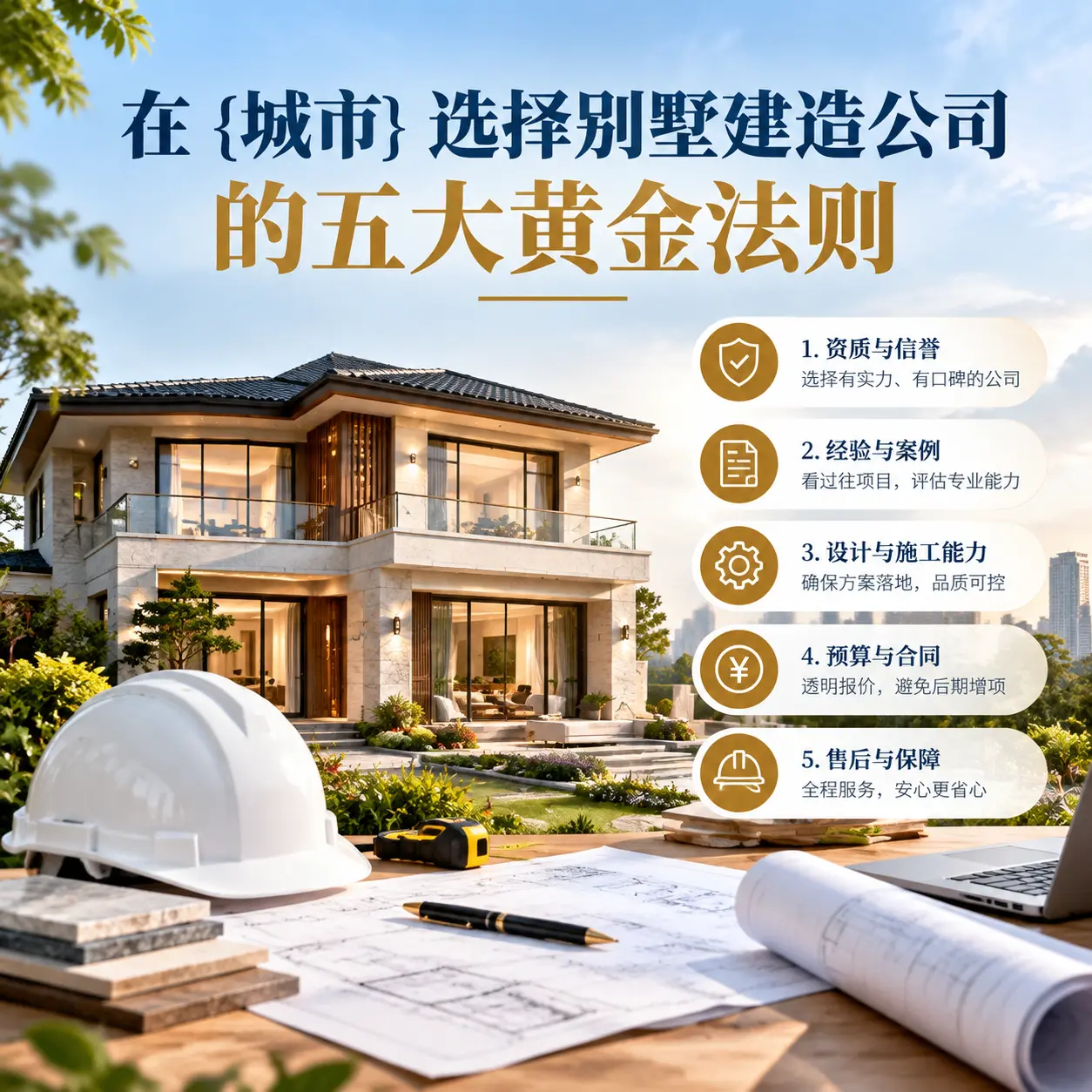 在 桐梓 选择别墅建造公司的五大黄金法则