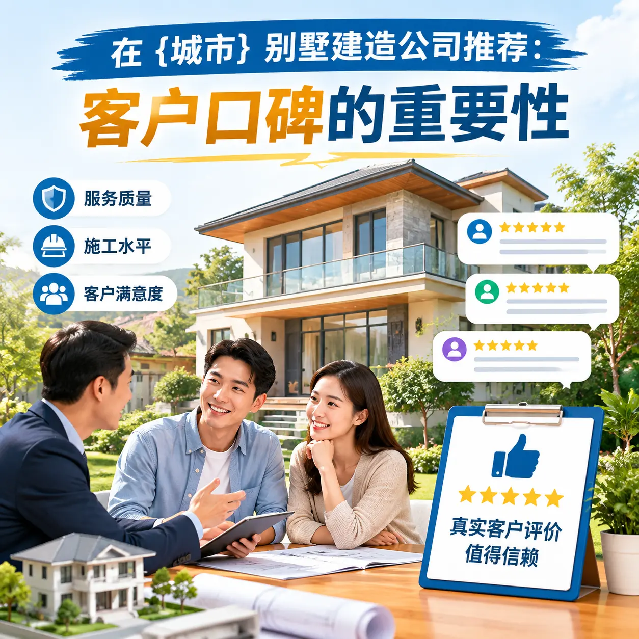 在 桐梓 别墅建造公司推荐：客户口碑的重要性