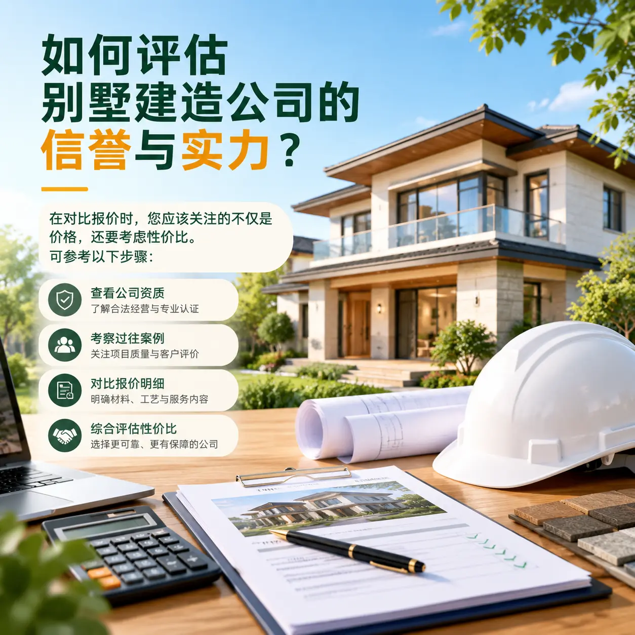 如何评估 桐梓 别墅建造公司的信誉与实力?