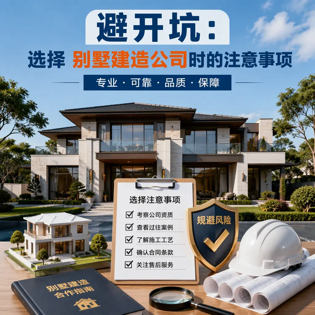 避开坑:选择 桐梓 别墅建造公司时的注意事项