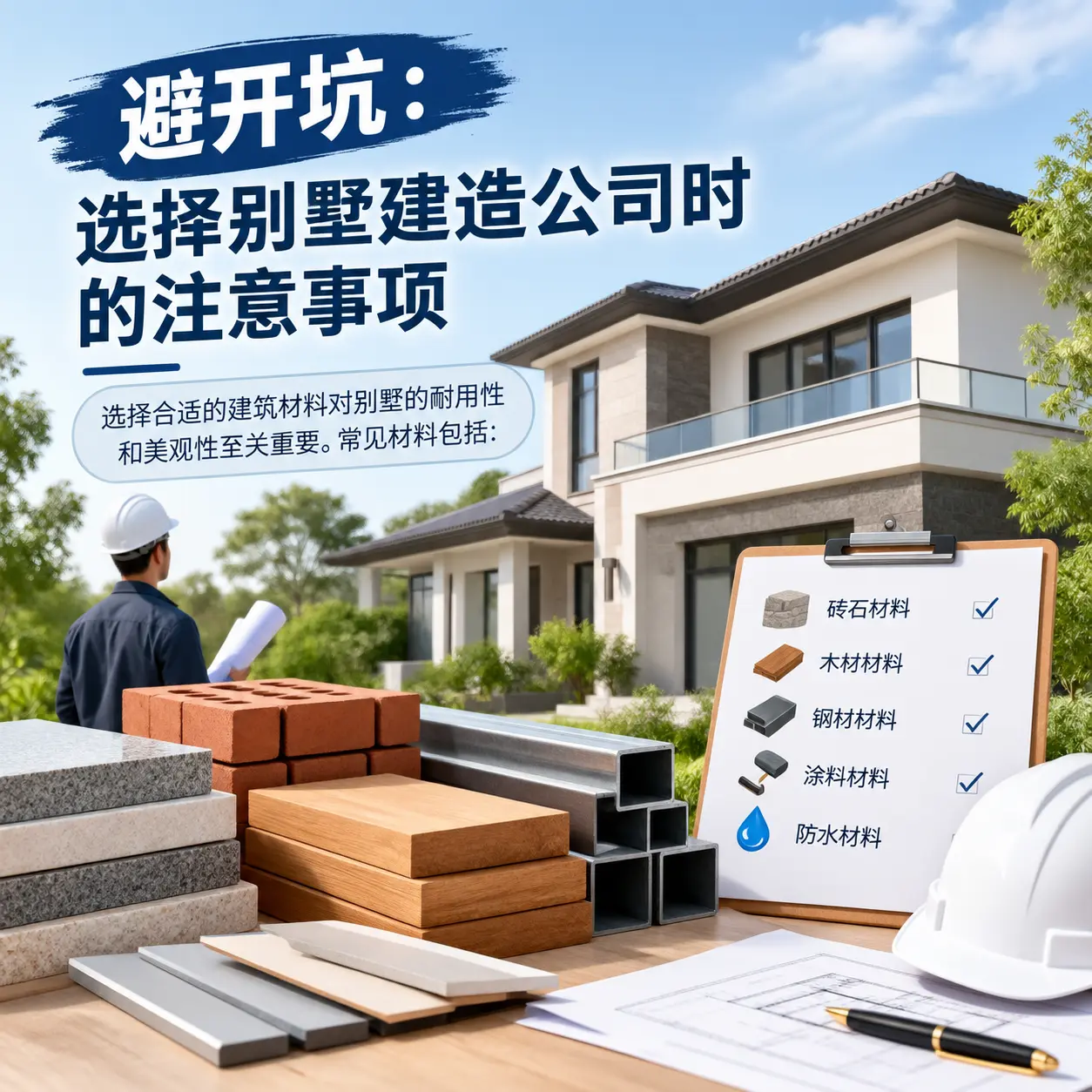 避开坑:选择 桐梓 别墅建造公司时的注意事项