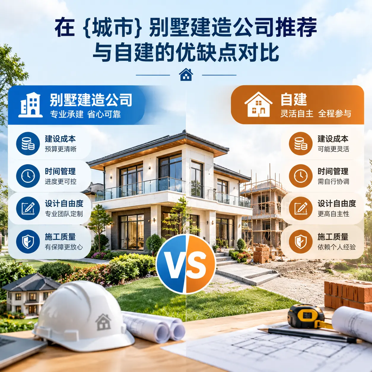 在 桐梓 别墅建造公司推荐与自建的优缺点对比